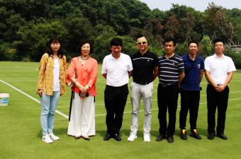 上海市网球协会一行到中国网球学院交流访问